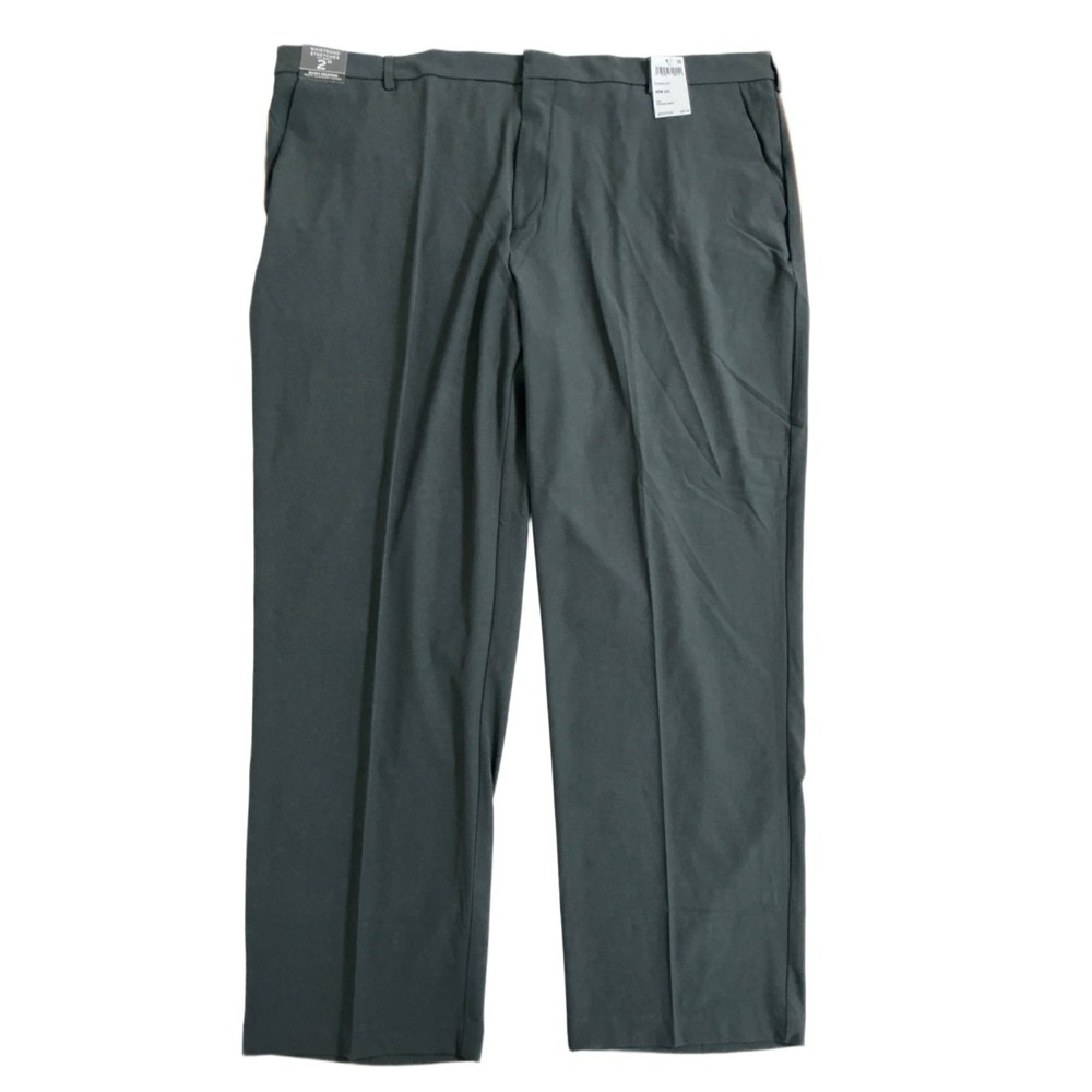 Van Heusen Big & Tall Mens 48x32 Dress Pants Charcoal Smoke Comfort Stretch NWT